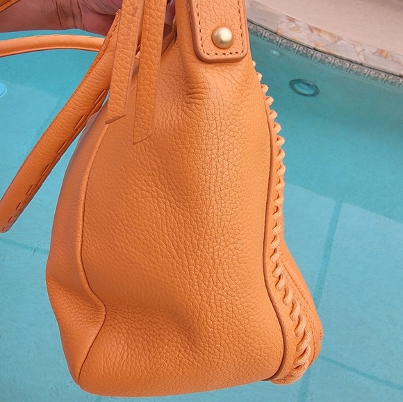 Lodis Texas Leather Sutton Tote/crossbody In Nectarine - Picture 12 of 16